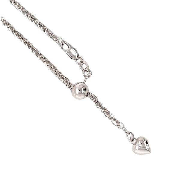 Adjustable White Hold Chain Necklace