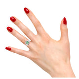 Diamond Curve Jade Ring