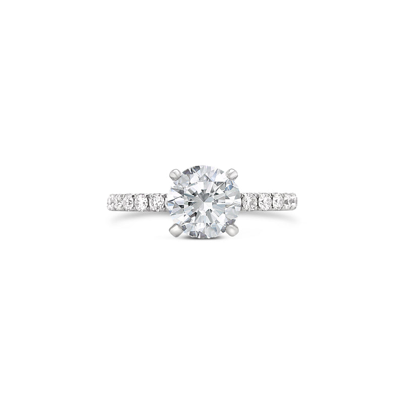 classic four prong engagement ring