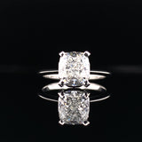 Classic Cushion Cut Solitaire Engagement Ring