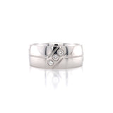 Men's Diamond And Lines Wedding Ring