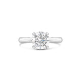 Heart Shaped Four Prong Solitaire Engagement Ring