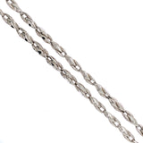 18k White Gold Links Necklace