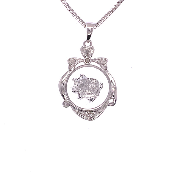 Rotating Pig Pendant