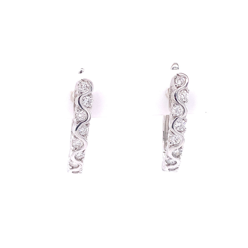 Diamond Swirl Earrings