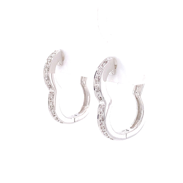 Figure Eight Diamond Earrings