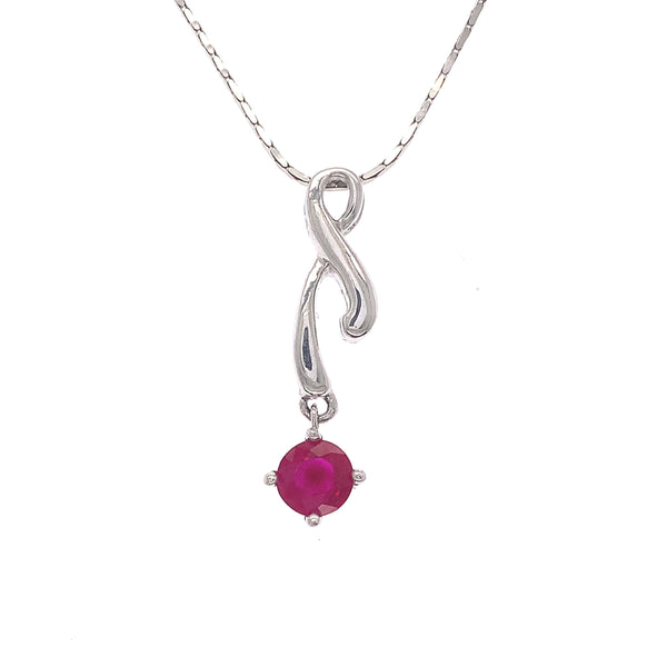 Ruby Drop Pendant