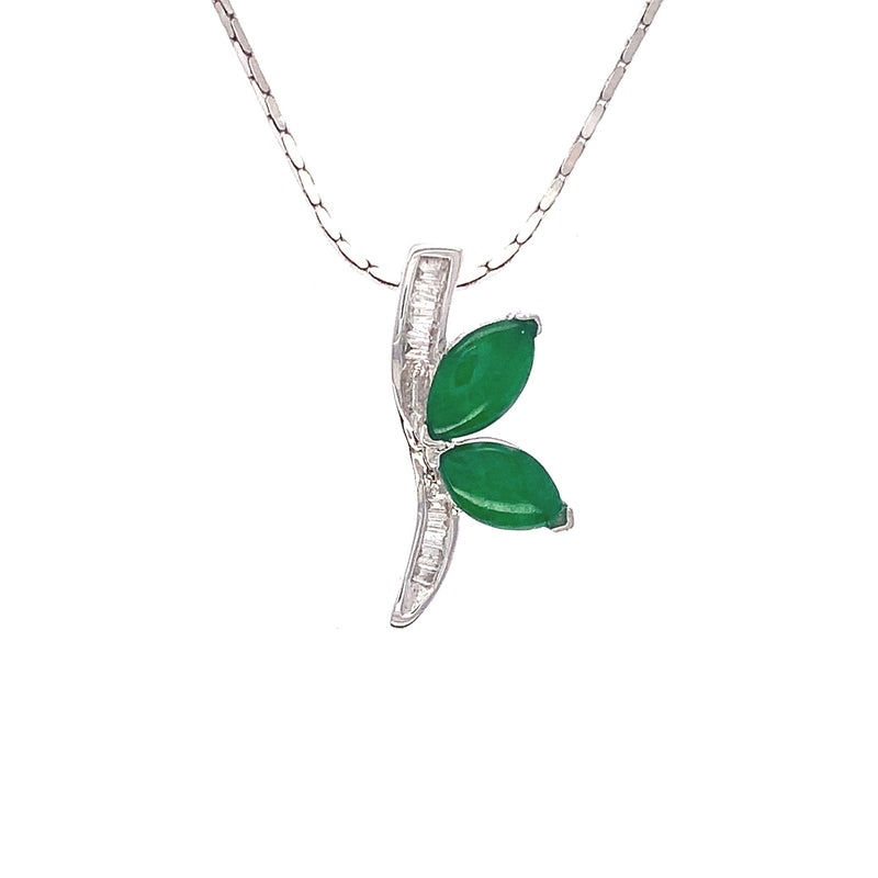 Diamond Jade Spring Pendant