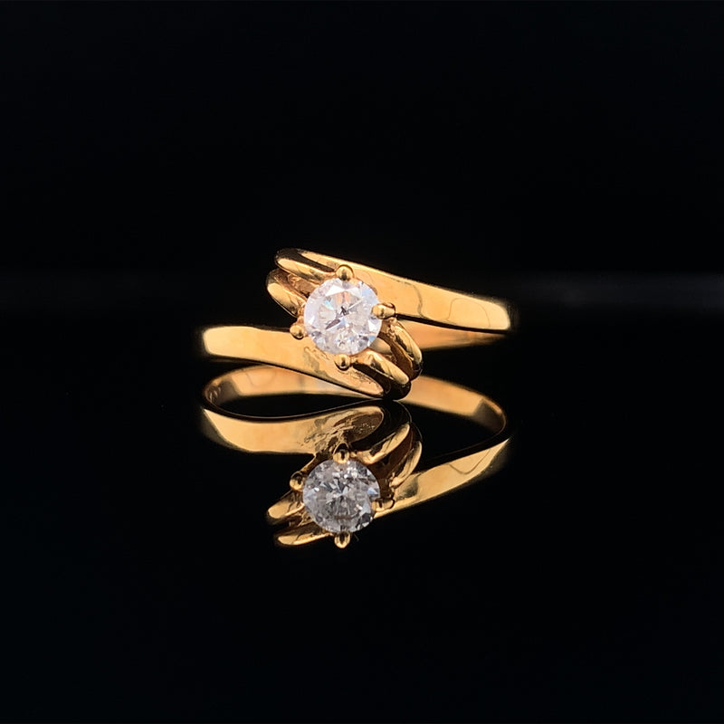 Yellow Embrace Diamond Ring