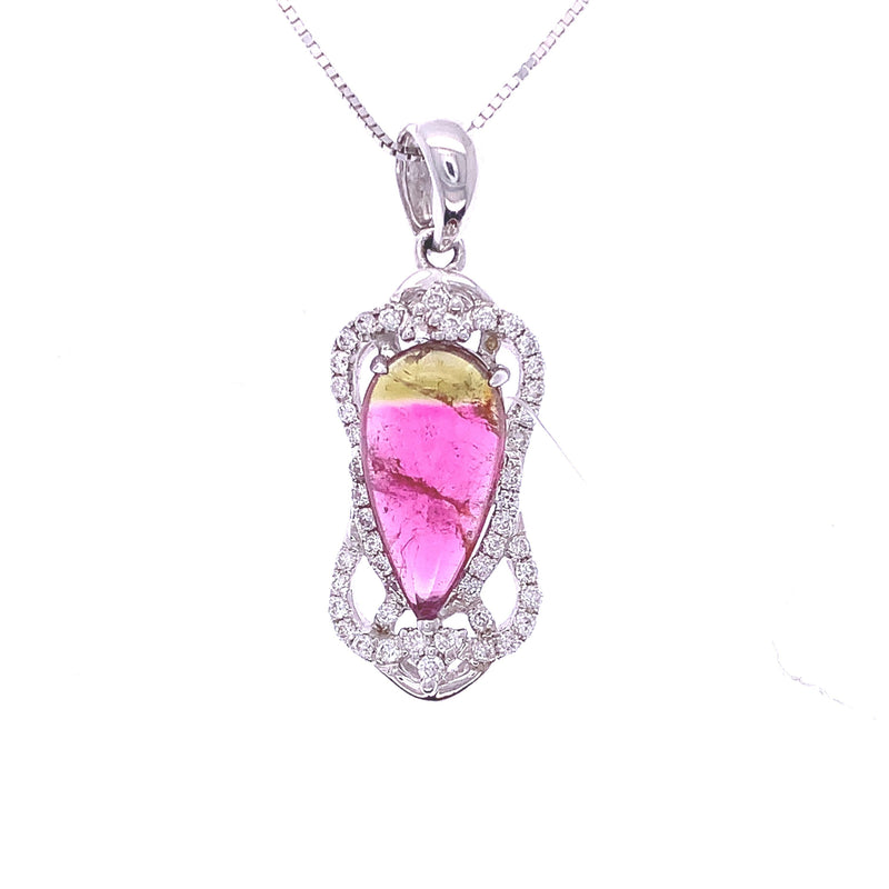 Vibrant Tourmaline Pendant