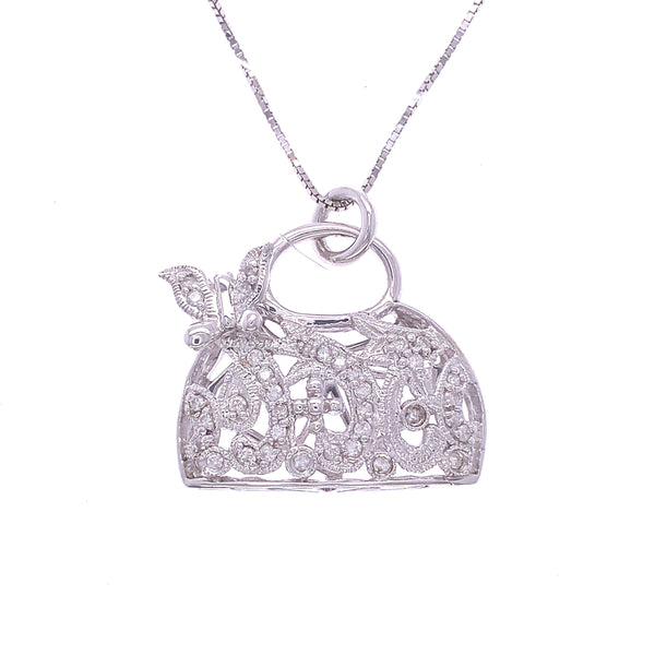 Rounded Diamond Handbag Pendant