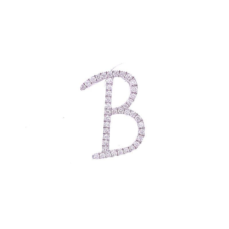 Personalised Diamond Letter Pendant "B"