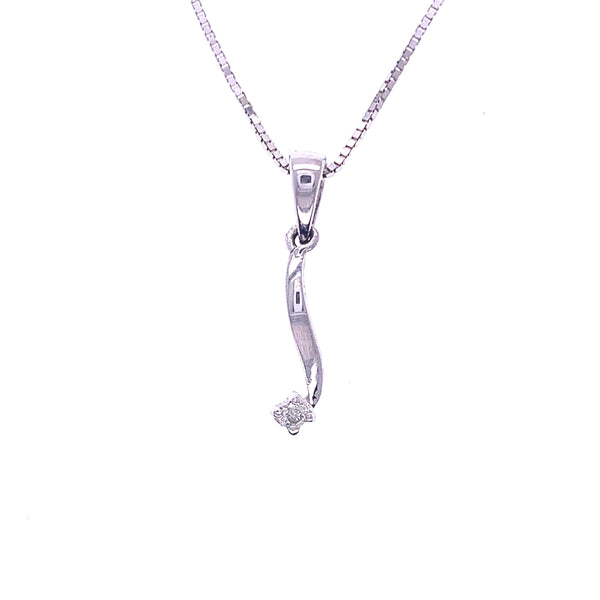 Shooting Diamond Pendant