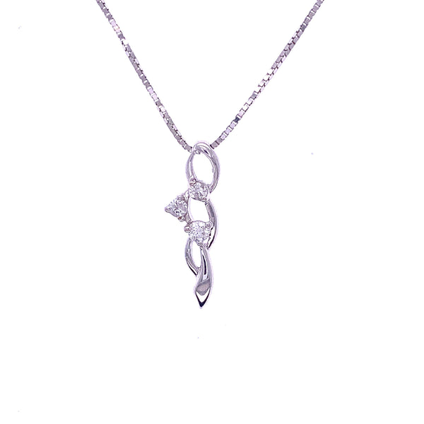 Twisting Diamonds Pendant