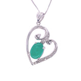 Swirling Hearts Jade Pendant