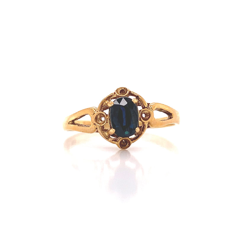 Yellow Sapphire Antique Ring