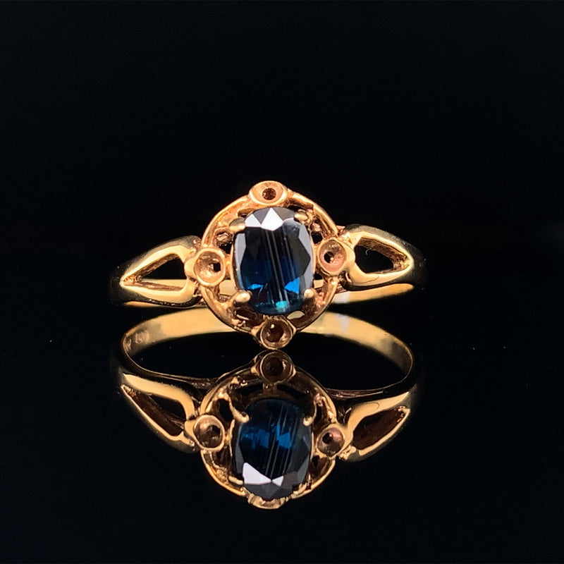 Yellow Sapphire Antique Ring
