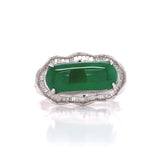 Diamond Jade Band Ring