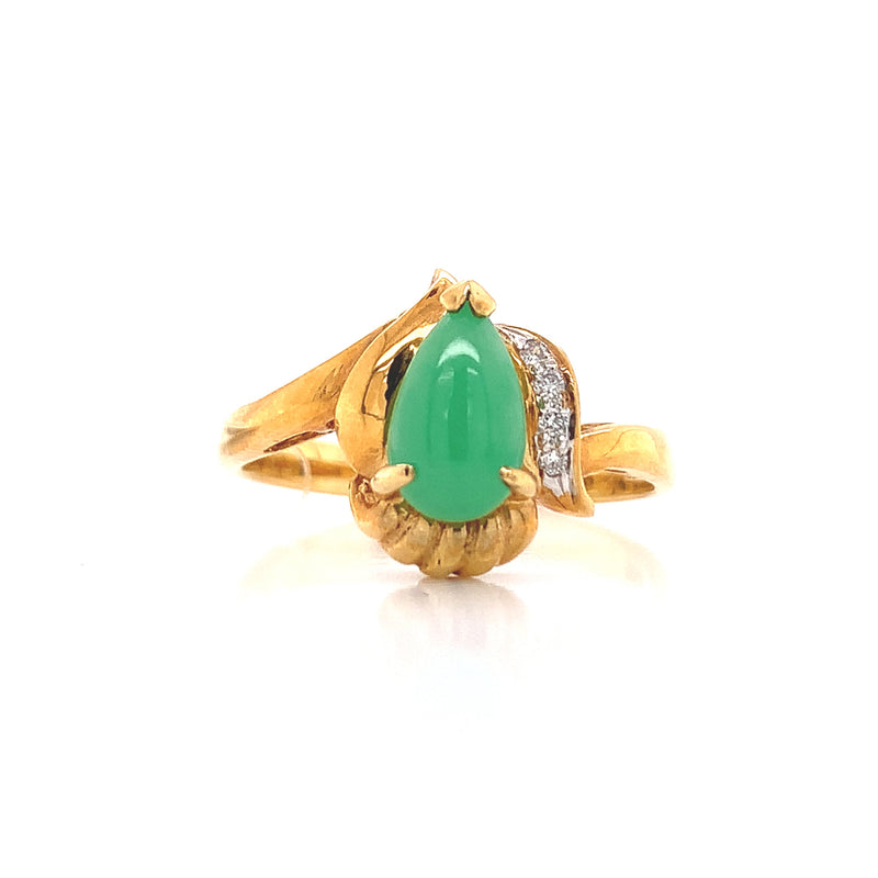 Royal Jade Diamond Ring