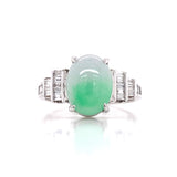 Jade Tapered Diamond Ring