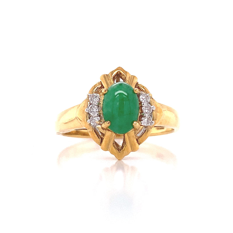 Jade Lines Diamond Ring