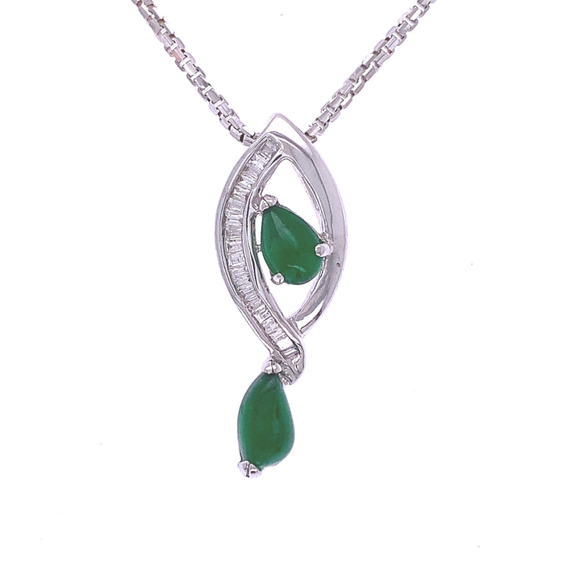 Jade Diamond Joyful Pendant