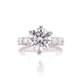 Diamond Prongs Engagement Ring Setting