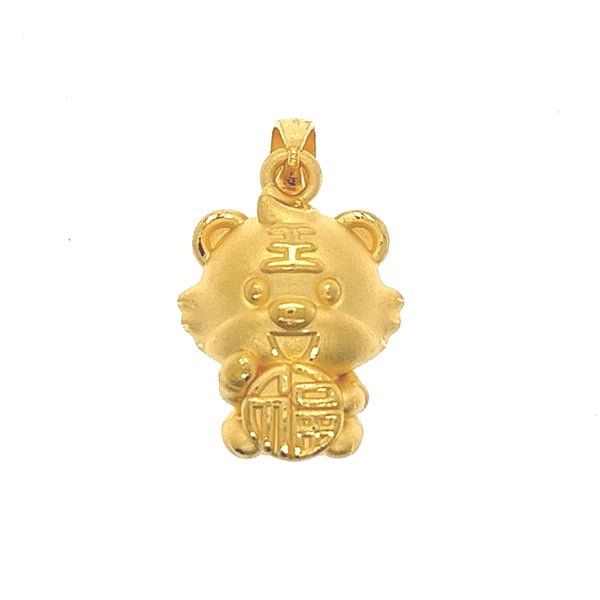 24k Happy Wealth Tiger Pendant