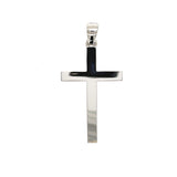 18K Designer White Cross Pendant