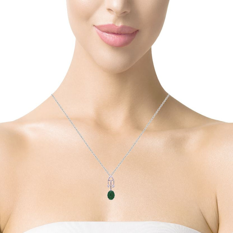 Jade Diamond Allure Pendant