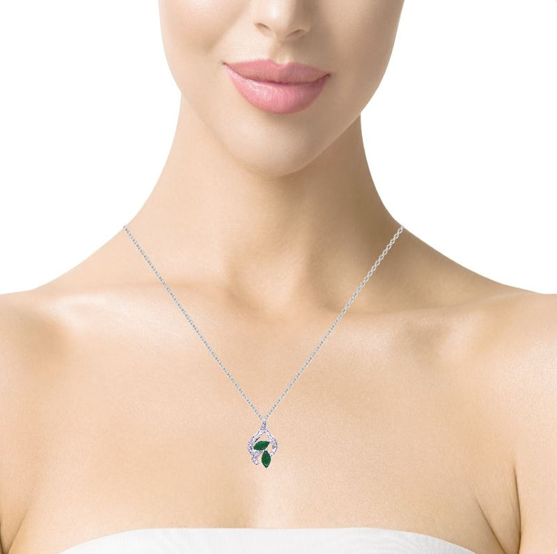 Jade Diamond Dew Pendant