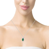 Jade Diamond Spirit Pendant