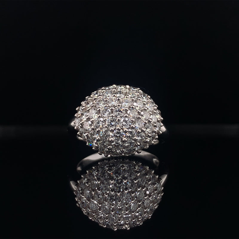 diamond globe dress ring