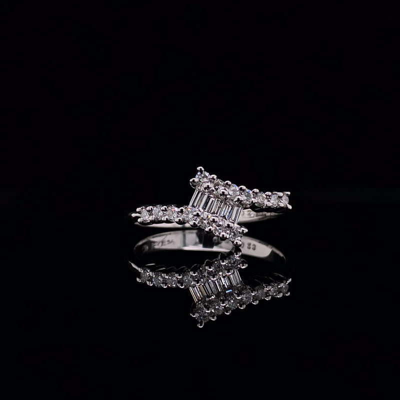 Baguette diamond dress ring
