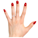 Three Prong Crown Diamond Ring