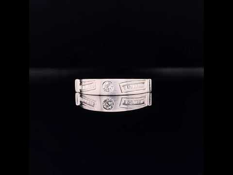 double dash diamond ring