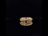 18k yellow gold ring with polished edging video