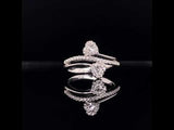sparkling hearts diamond ring