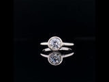 Bezel setting diamond engagement ring video
