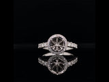 Classic round cut halo engagement ring video