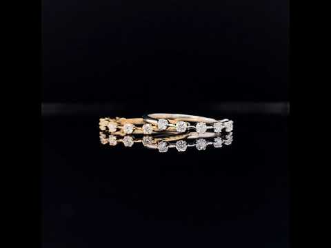 18k Rose Gold Diamond Dress Ring