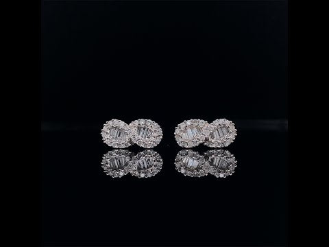 18k white gold diamond infinity earrings video