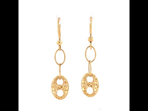 Yellow Gold Twisted Nest Earrings