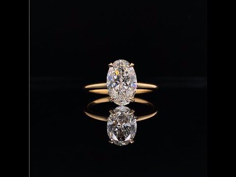 Oval Solitaire Lab Grown Diamond Engagement Ring