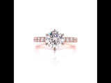 Rose Gold Six Prong Engagement Ring