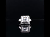 Princess cut channel setting diamond engagement ring video