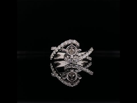 Modern twist shank diamond ring video