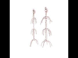 White Gold Palm Earrings