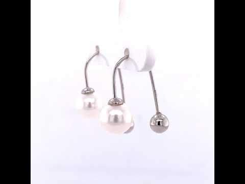 Pearl And Gold Drop Earring