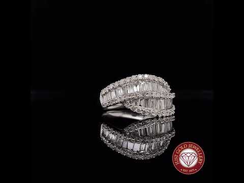 Curved Embrace Diamond Ring